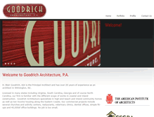 Tablet Screenshot of goodricharchitecture.com